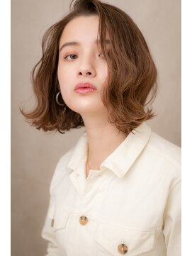 カバーヘア ブリス 上尾西口店(COVER HAIR bliss) 外国人風くびれヘア艶ボルドー小顔ロブヘア305Z上尾20代30代40代