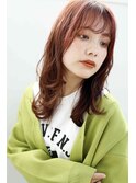 ★ふんわりカールくびれヘア◎オレンジベージュ美髪