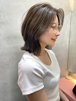 ロンドポレール 北千住(Lond polaire)&nbsp;くびれレイヤーボブ×ラベンダーグレー