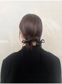 ヘアセット結婚式お呼ばれアップスタイル