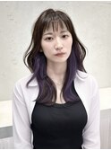ベビーバング　大人めインナーカラー
