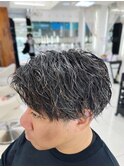 縦落ちツイストスパイラルパーマメンズパーマ波巻きツイスパ