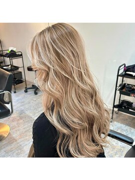 ブレンド 渋谷(BLend) 前髪アンブレラカラーこなれミディイメチェンウェーブパーマ