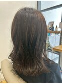 無造作ウェーブ×ダークグレージュ20代30代40代大人可愛いロング
