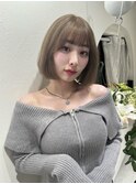 ブリーチありダブルカラーで作る大人気ミルクティーベージュ