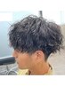 メンズカット+デザインパーマ+TR　￥7200　 《フェザー/スパイラル/フェード》