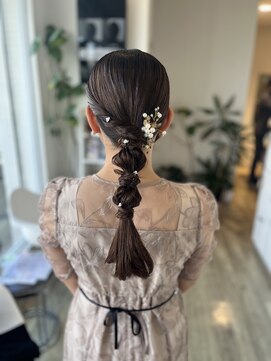 【ヘアアレンジ】編みおろし