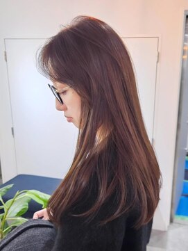 エイス 梅田 中津(Ace) レイヤーカット マロンブラウン