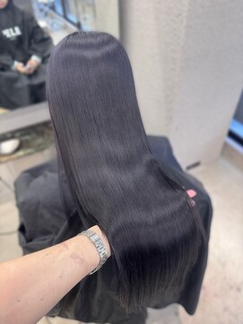 エン 栄店(enne) 大人ガーリー/ダークアッシュ/ミディアムレイヤーカット/栄