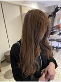 「艶感たっぷりラテベージュロング」