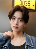 抜け感センターパート × 韓国風ニュアンス