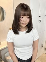 ラル(Lalu) 20代/30代/レイヤーカット/ブリーチ/ダブルカラー/チョコレート