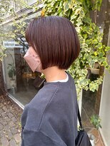 クリーク ボイス ヘアー 東原店(CLIQUE voice hair)&nbsp;透明感ブラウン/デザインカット/ショートボブ
