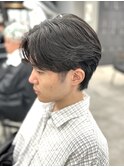 フェザーパーマ毛流れセンターパートニュアンスパーマ曲がる縮毛