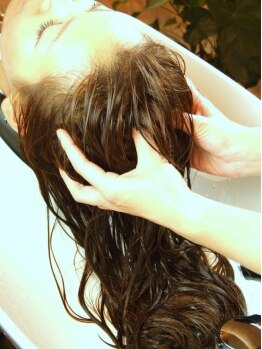 ドルーチェ(Doluce)の写真/日頃の疲れをゴッドハンドで癒す♪至福の一時を。思わず夢の中へ…。美髪の秘訣は頭皮のメンテナンスから！