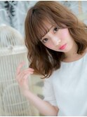 *mod's上尾*斜めバング♪愛されひとめ惚れミディc