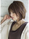 [The C ]　耳掛け小顔大人ショートボブ☆３Dカット