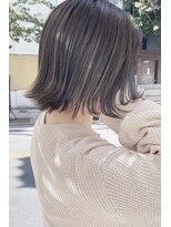 リッカ(ricca)&nbsp;【ブルベ夏】透け感グレージュに極細ハイライトを..