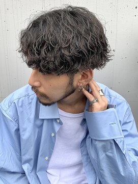 バイフィフス 原宿/表参道(by fifth) 波巻きツイストスパイラルパーマツーブロック刈り上げ