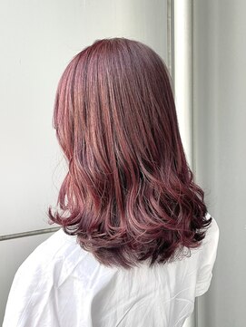 リベラ(LIBERA) 《TARO》こなれミディ コリアンスタイル チェリーピンク