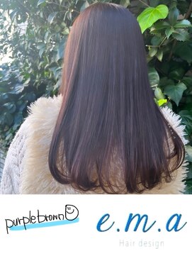 エマヘアデザイン(e.m.a Hair design) パープルブラウン