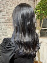 RC&nbsp;インナーカラー/バイカラー/ブルーサファイア/ふんわりカール