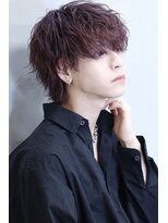 コンフィデンス メンズヘアー(confidence MEN'S HAIR)&nbsp;リョースパイラル『スパイラルパーマ×赤髪カラー』新宿/新宿駅