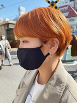 ソイリウム 下北沢(soi rium)&nbsp;マニッシュすぎないショート　オレンジベージュ