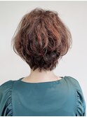 パーマ風ショートヘア