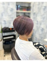 バード ヘアサロン(bird.)&nbsp;刈り上げショート　ラベンダーシルバー