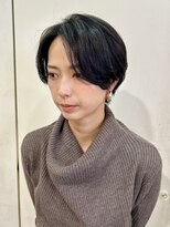 リアン アオヤマ(Liun aoyama) やわらかハンサムショート暗髪 似合わせカット 簡単スタイリング
