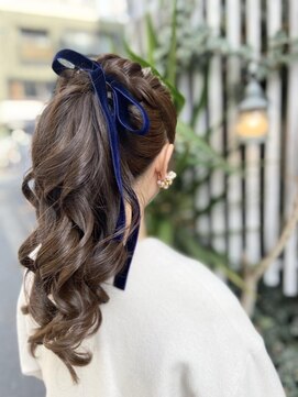 ソーホーヘアーアンドボタニカル 大橋店(SOHO hair & botanical) ポニーテールアレンジ/20代30代40代/大橋