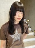 ロング/顔周りレイヤー/レイヤーカット/パーマ/トリートメント