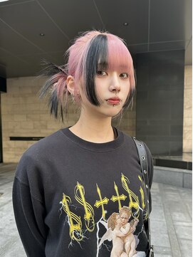 テテ(TETE) flamingo pink × black