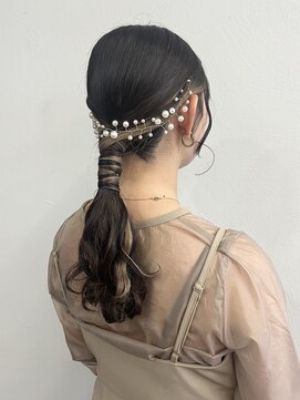 ロットアニバース(lott annibirth) 【髪質改善】結婚式タイトポニー@mutsumi