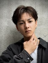 ロンド アンブル 四条烏丸(Lond ambre) 萱原大幹 センターパート/眉毛/短髪/メンズカット