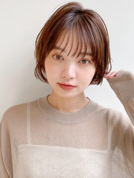 エトラ 渋谷店(etora) 前髪 ネビージュ ボブルフ 黒髪 ワンレン 小顔 "