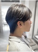 men's hair ☆ 襟足長めのシースルーマッシュ
