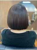 丸みボブ 髪質改善トリートメント 美髪 30代 40代 ストレート