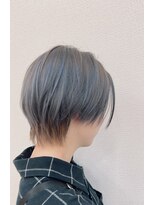 アクセ 大人可愛い小顔レイヤーワンサイドショートボブカット20代30代