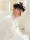 ナチュラルパーマ　刈り上げマッシュ　清潔感　MOMO