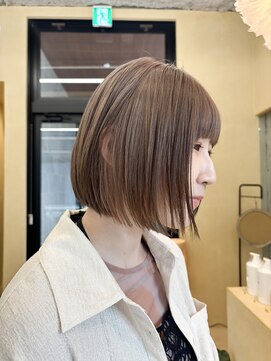 スニュウ(snuw) (snuw_hotaru)レイヤーボブマロンベージュラベンダーミルクティ