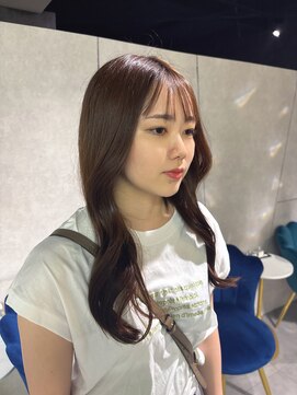 ハンナ 札幌(HANNAH) 透明感ブラウン　縮毛矯正　ストレート　くびれヘア　夏