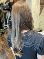 ヘアー クリエイト カルバリ(HAIR CREATE Calbari)&nbsp;ロングレイヤー×ミルクティーブラウン