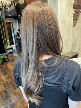 ヘアー クリエイト カルバリ(HAIR CREATE Calbari) ロングレイヤー×ミルクティーブラウン