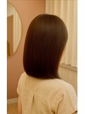 【艶髪ストレート】柔らかくまとまる美髪ボブ