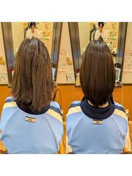 ヘアーアンドチャット リンク 三軒茶屋店(hair&chat LINK) ハイダメージ。縮毛矯正。ボブスタイル
