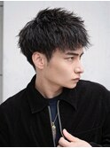短髪ツイストスパイラルパーマ