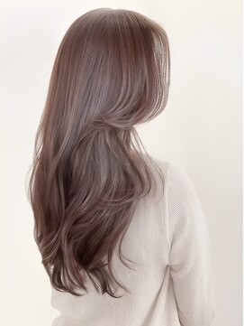ケイバイミシェリー(kei by misherry) ブリーチなしダブルカラー透明感ココアグレージュロングレイヤー