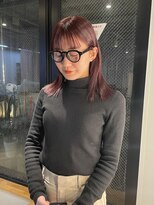 ヌープヘアーアイス(NUUP.hair ici)&nbsp;★ブリーチなしアプリコットオレンジバーガンディワインレッド